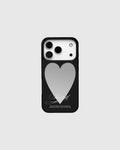 (Black) Heart Mirror Phone Case