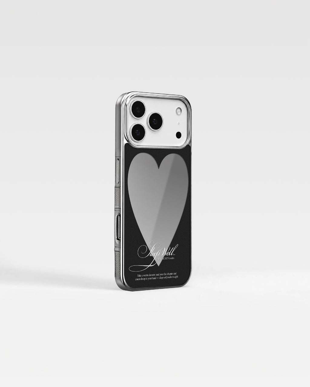Heart Mirror Phone Case (Silver)