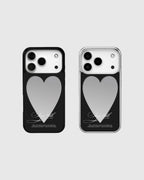 Heart Mirror Phone Case (Silver)