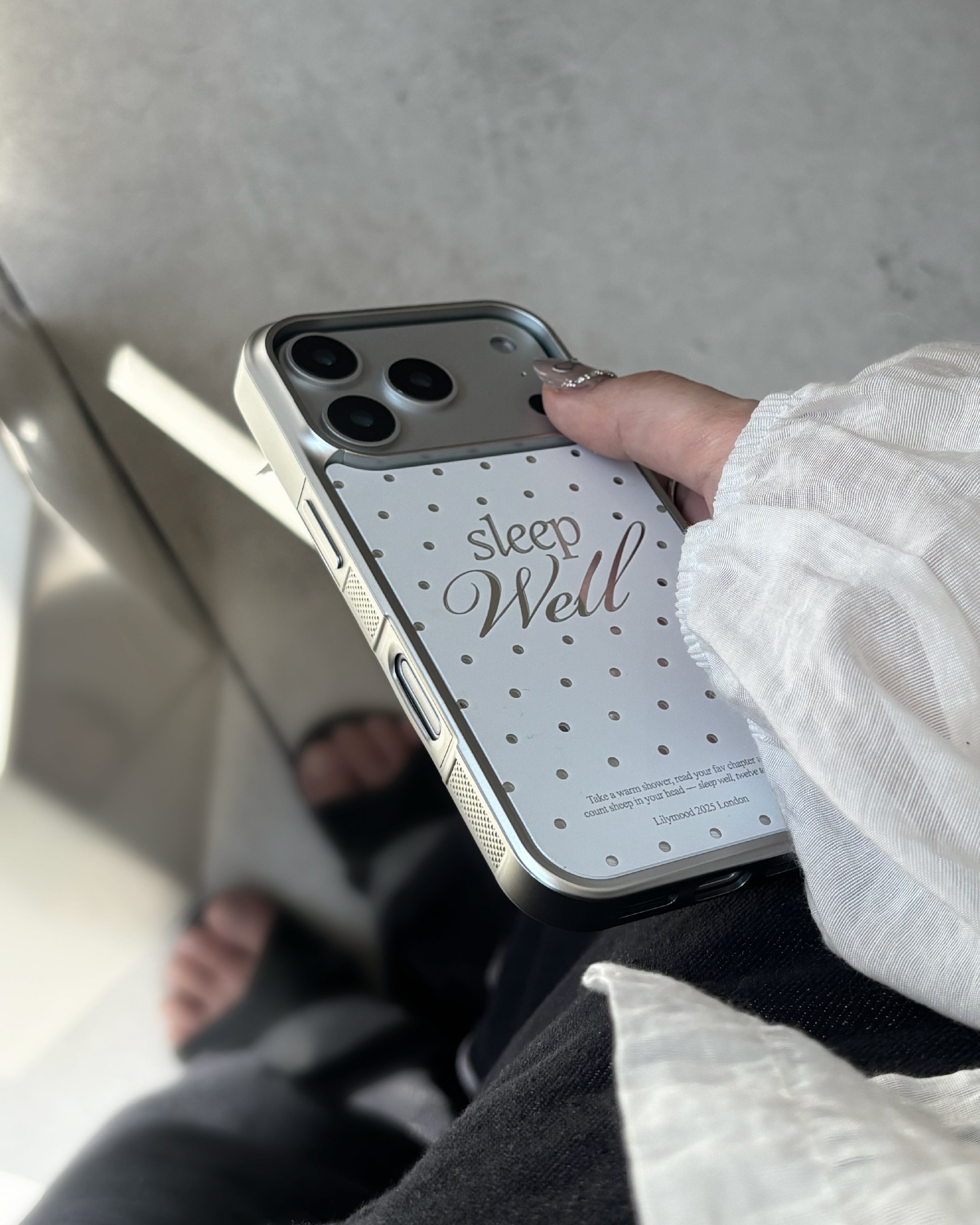 Polkadot Phone Case (White Mirror)