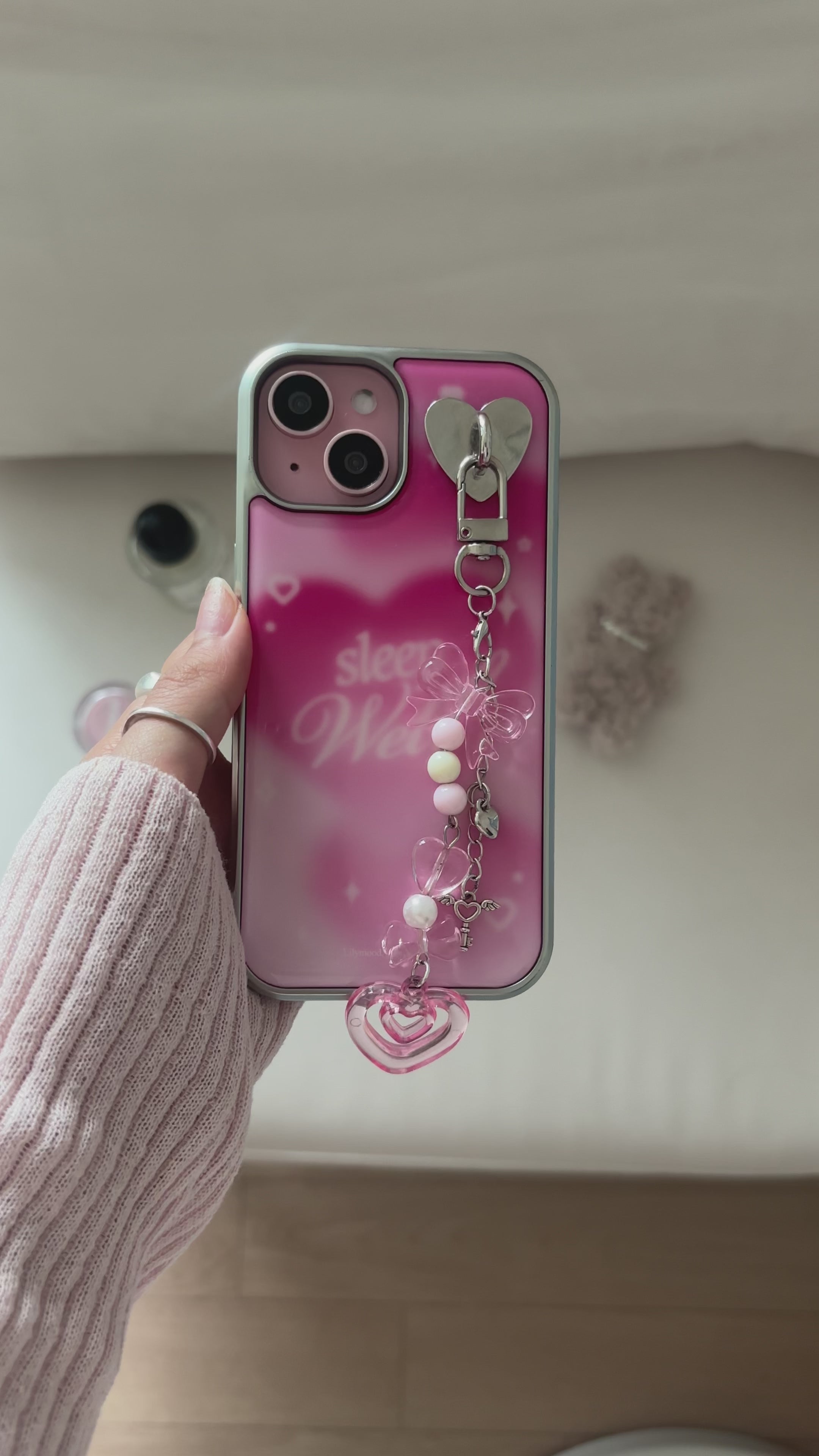 Sleep Well Phone Case (pink pink)
